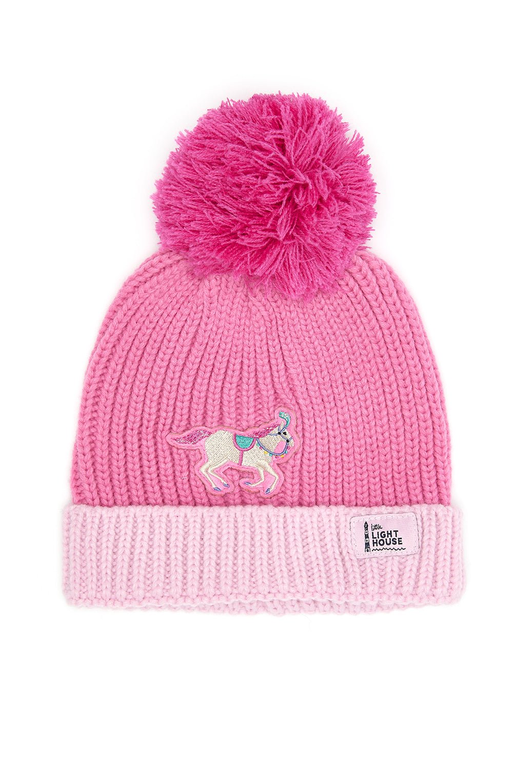 Bobbie Bobble Hat Pink Horse