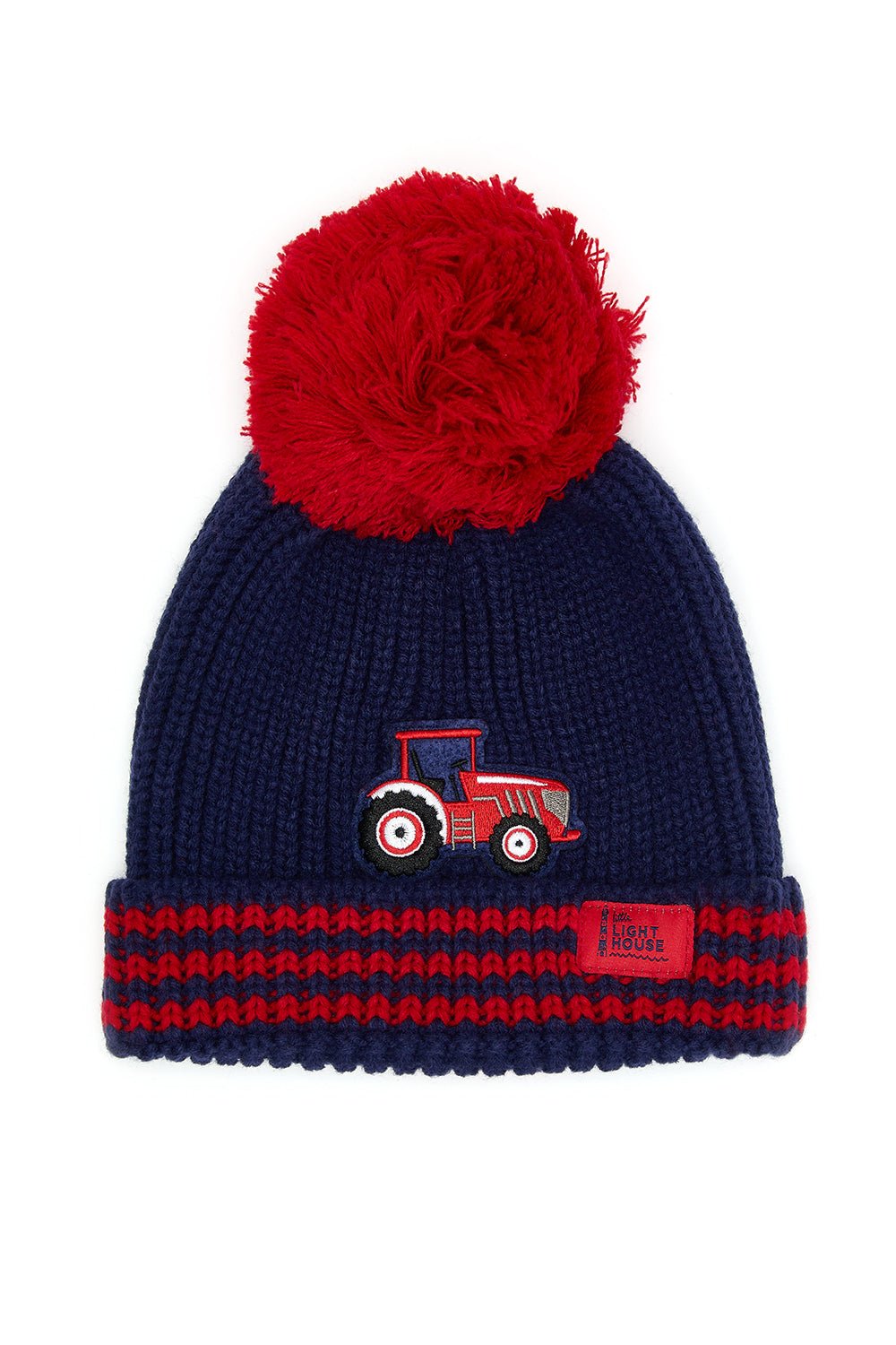 Bobbie Bobble Hat. Kids Cable Knit Hat Lighthouse