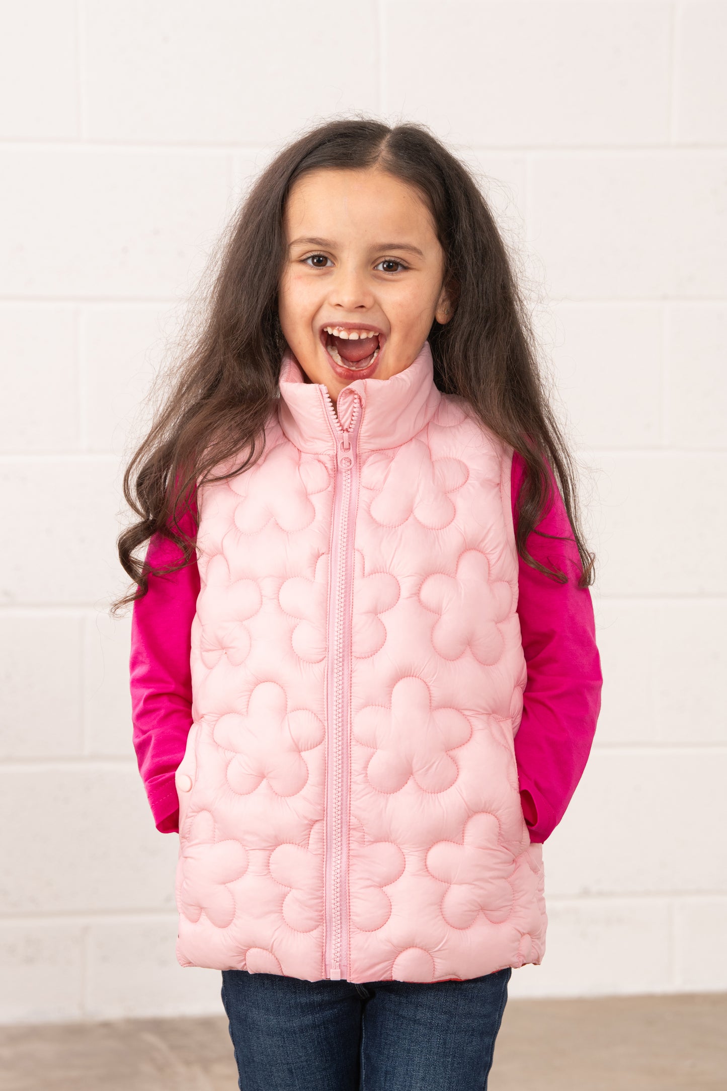 Amber Gilet - Baby Pink