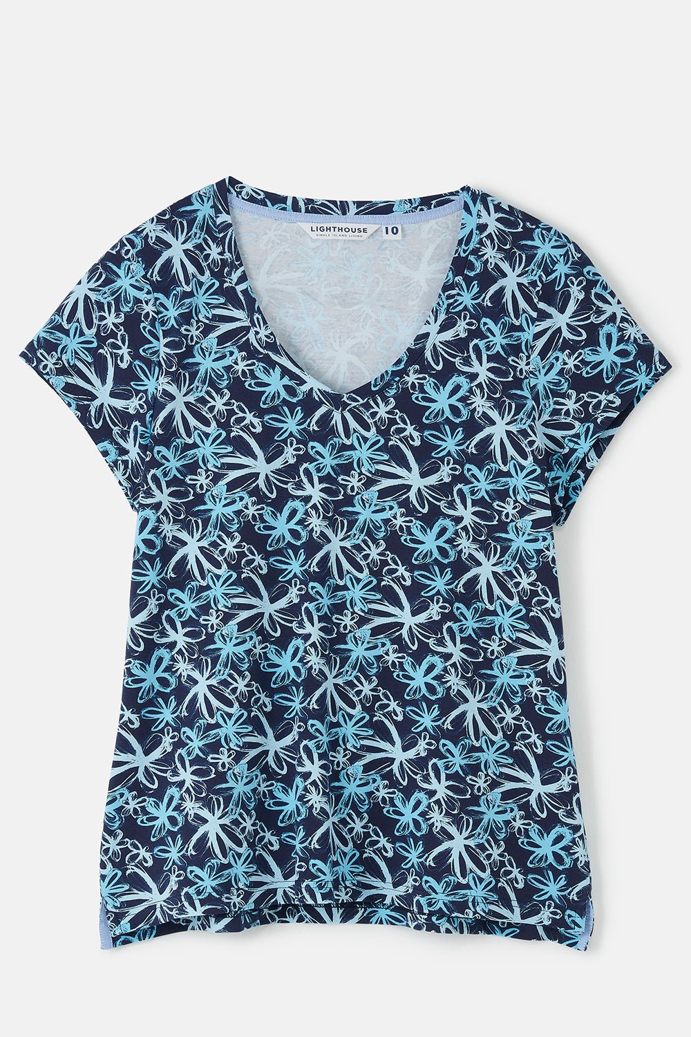 Ariana Tee - Navy Floral - Lighthouse