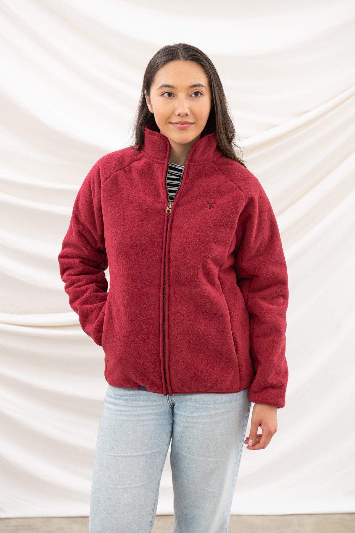 Avon Waterproof Fleece - Maroon - Lighthouse