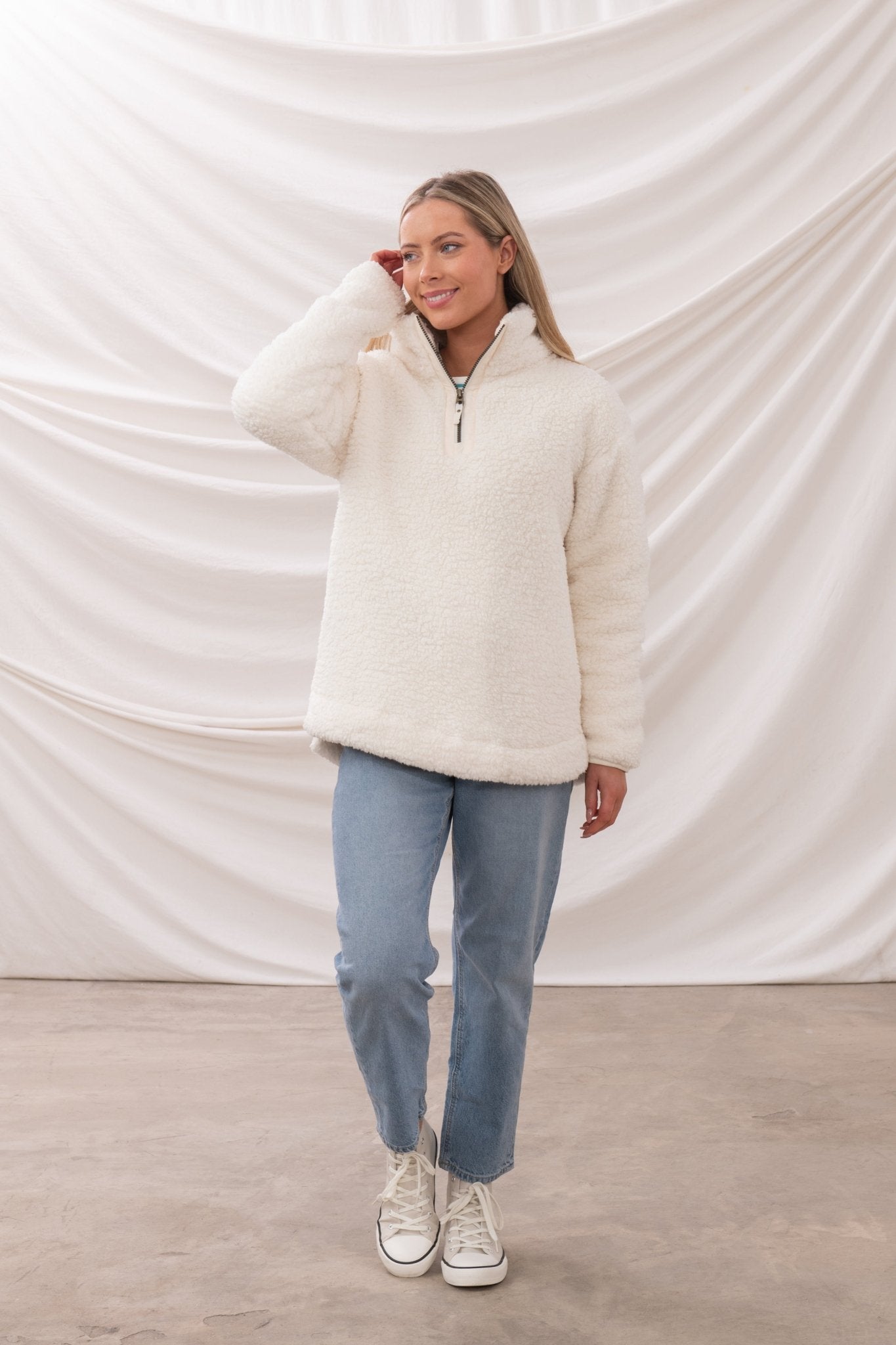 Bay Sherpa Fleece - Coconut - Lighthouse