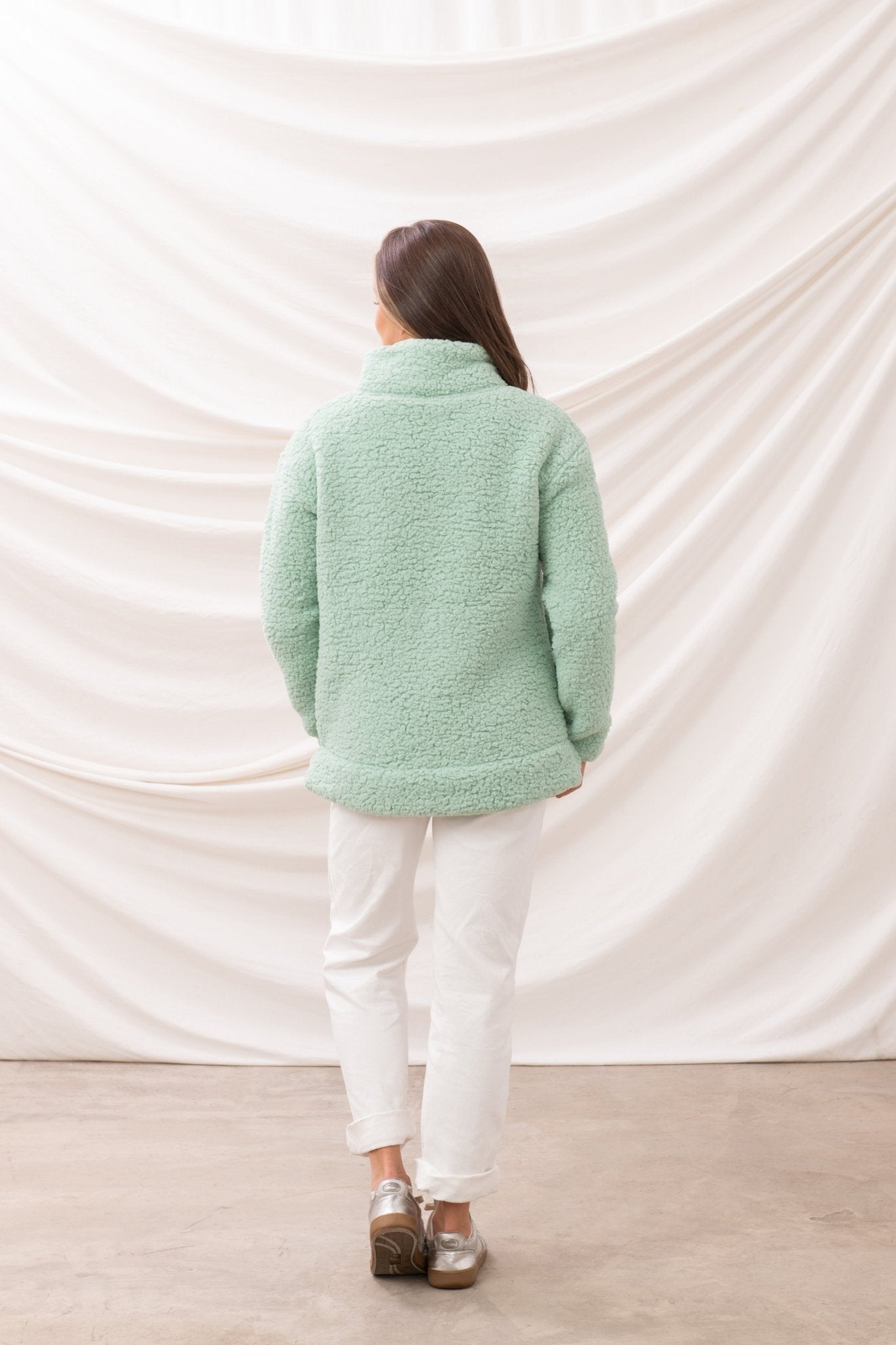 Bay Sherpa Fleece - Soft Sage - Lighthouse