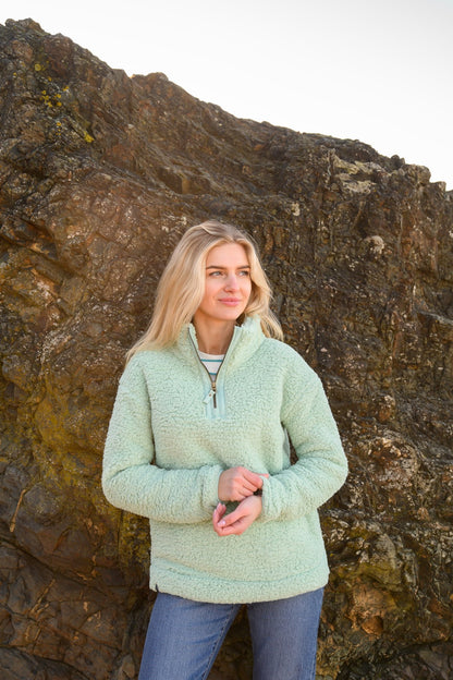 Bay Sherpa Fleece - Soft Sage - Lighthouse