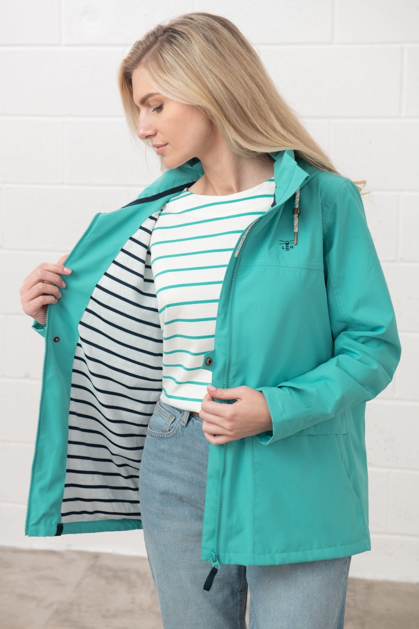 Beachcomber Jacket - Soft Teal - Lighthouse