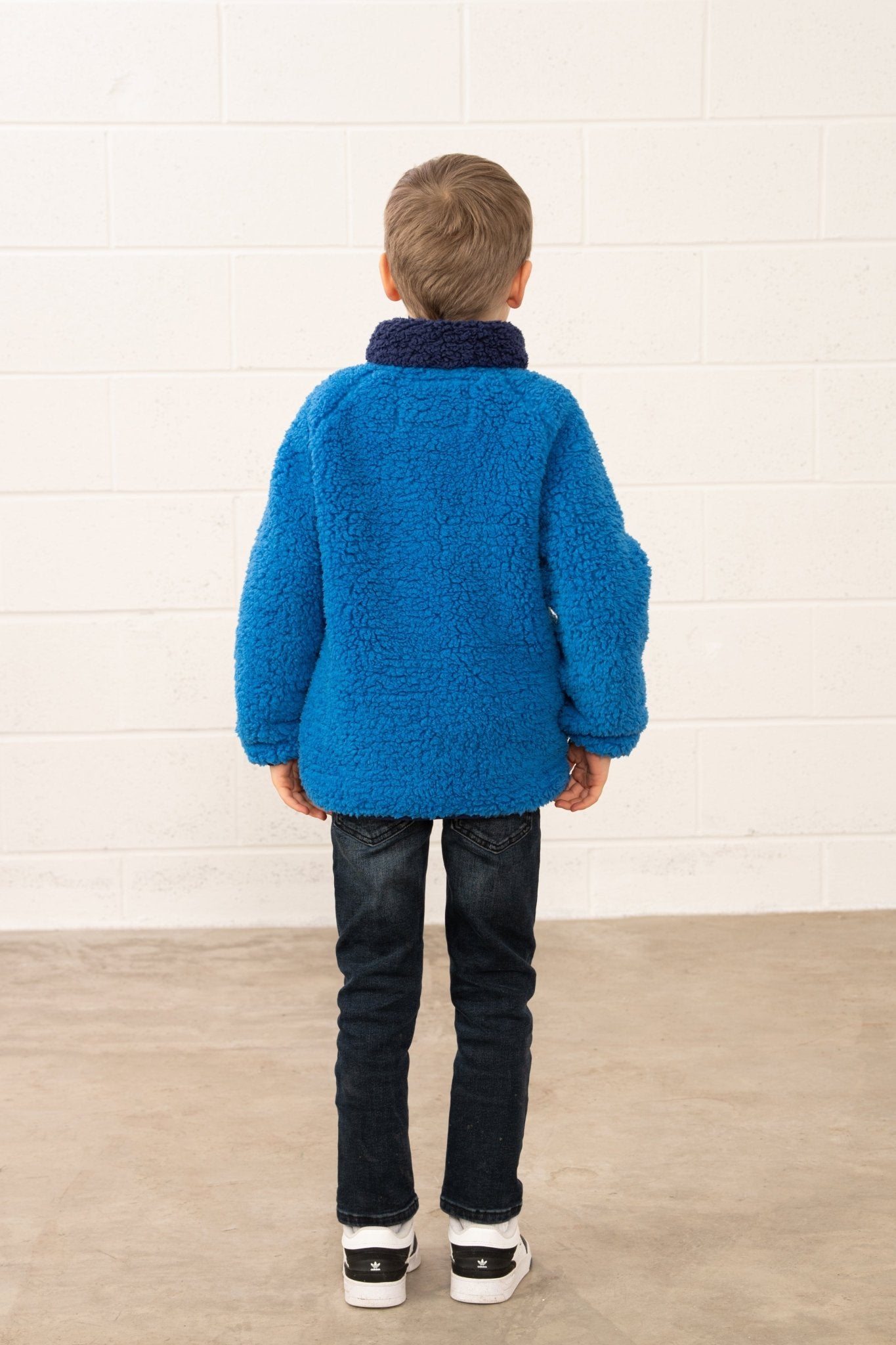 Caden Fleece - Blue Tractor - Lighthouse