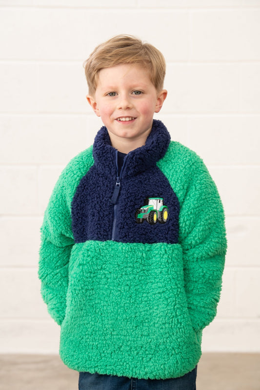 Caden Fleece - Green Tractor - Lighthouse