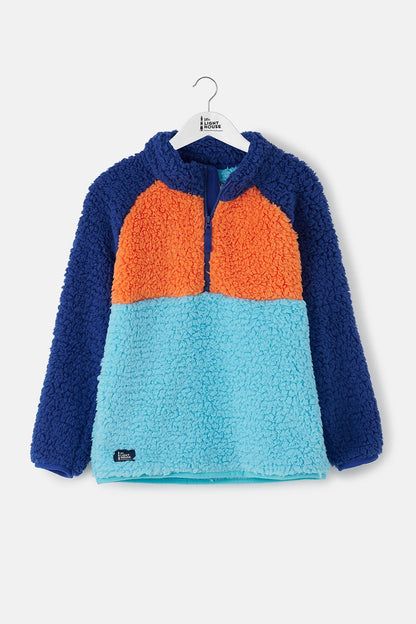 Caden Fleece - Navy Blue Orange - Lighthouse