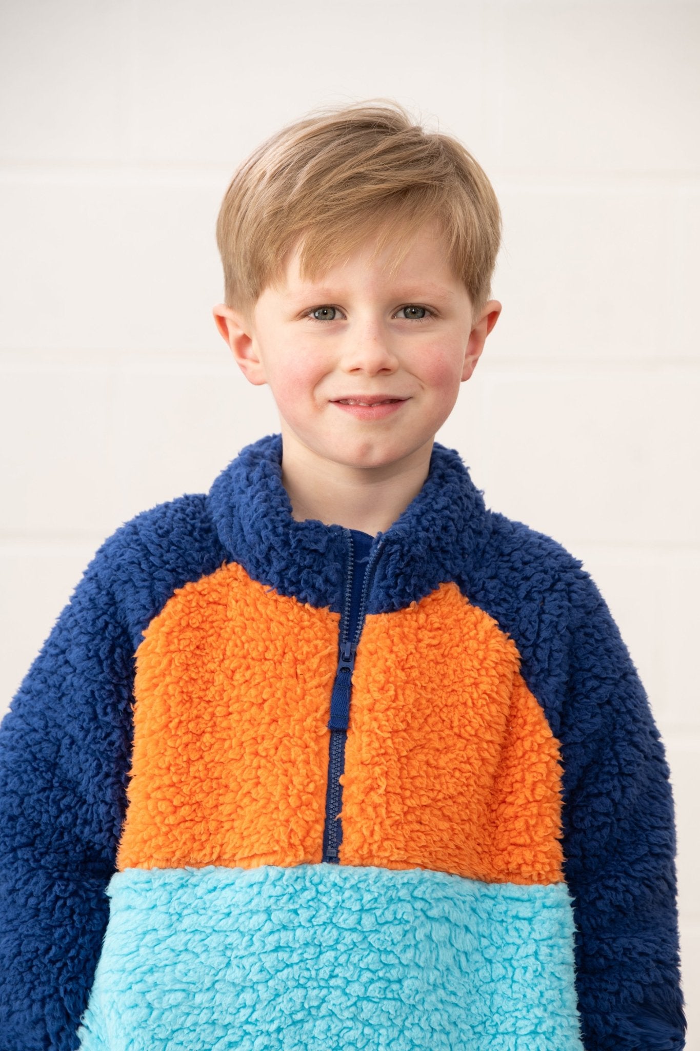 Caden Fleece - Navy Blue Orange - Lighthouse