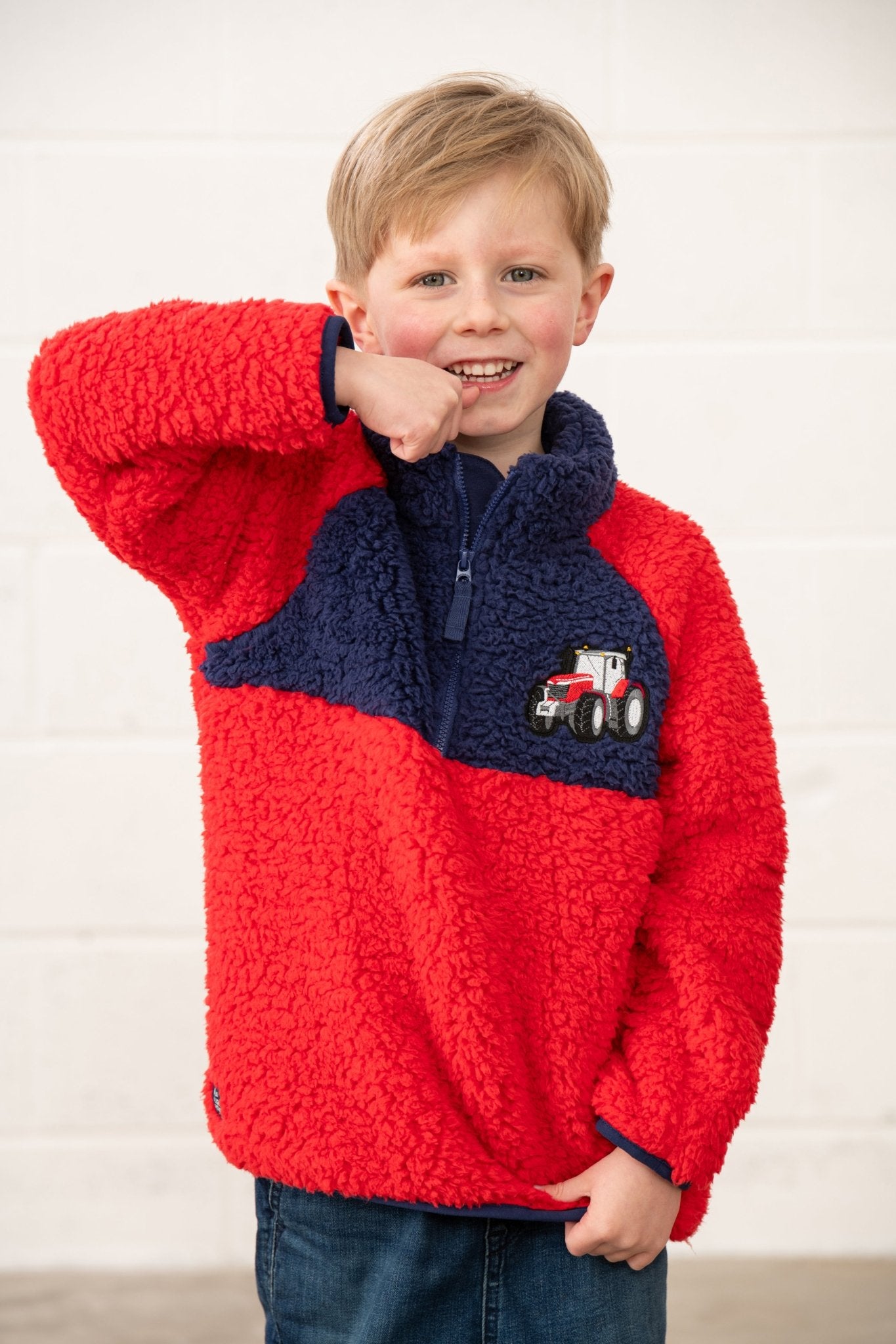 Caden Fleece - Red Tractor - Lighthouse