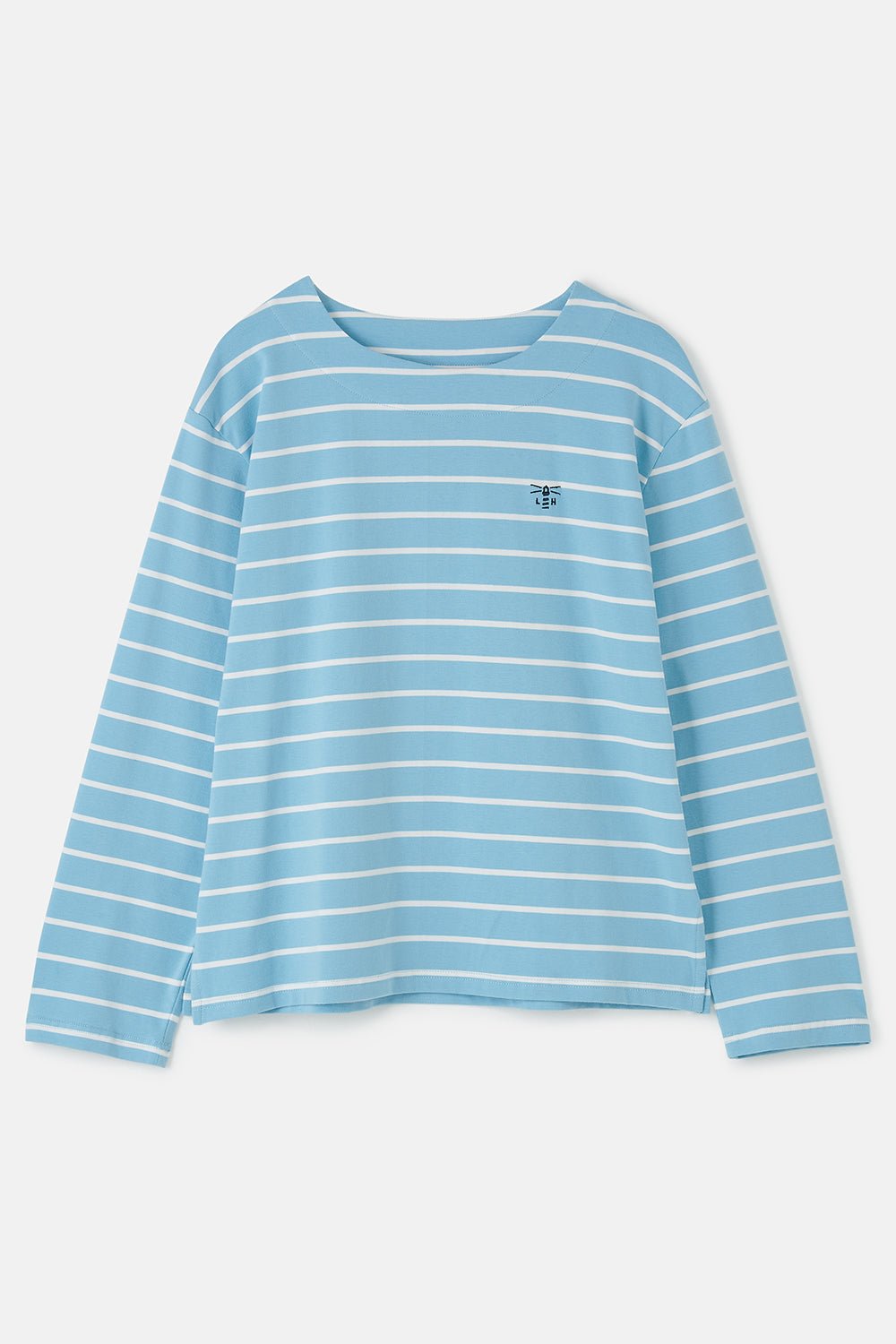 Causeway Breton Top - Marine Blue Stripe - Lighthouse