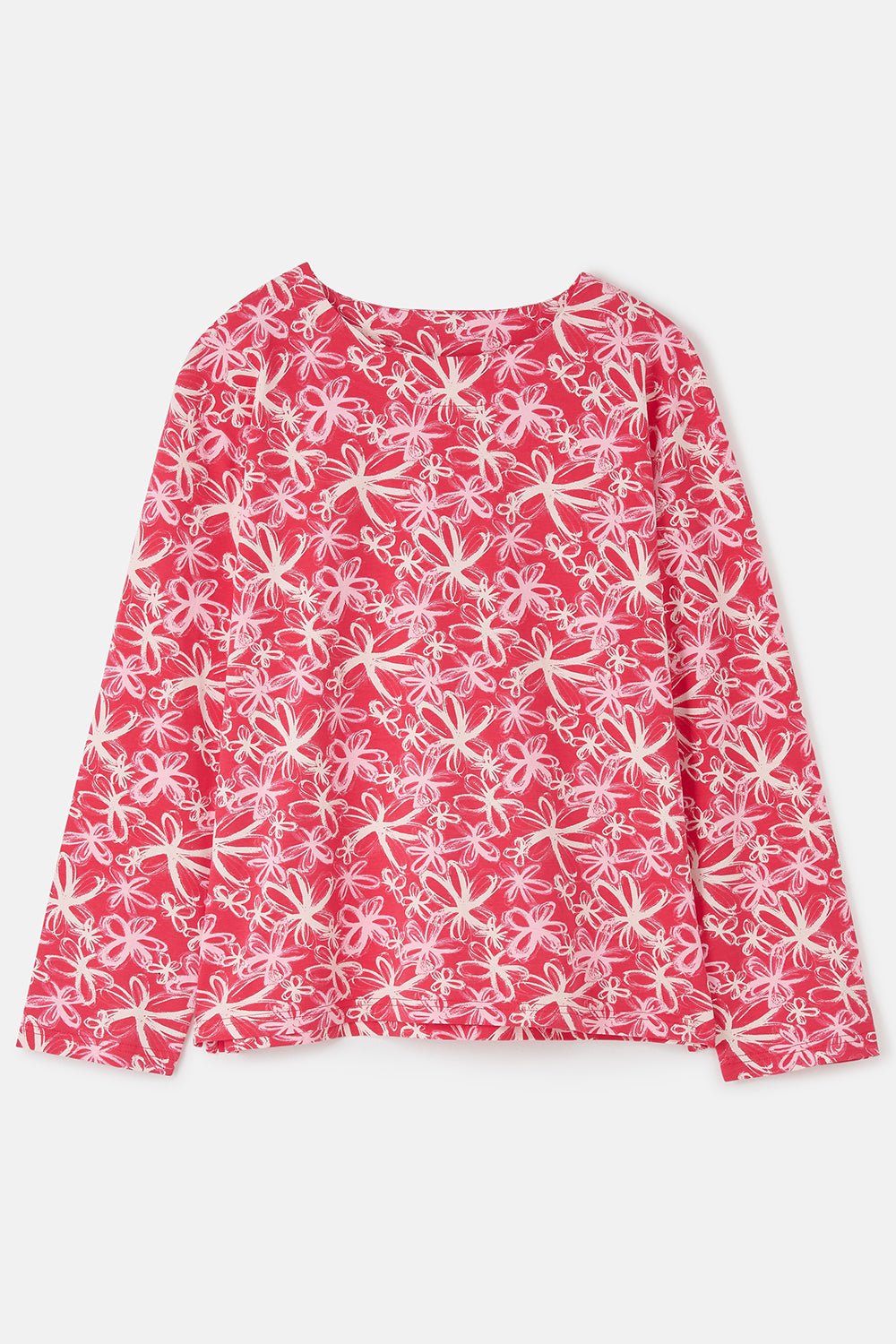 Causeway Breton Top - Raspberry Floral - Lighthouse