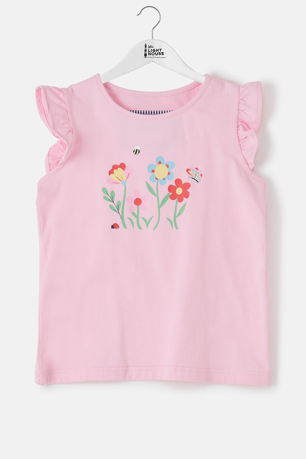 Causeway Swing Tee - Flower and Butterfly - Lighthouse