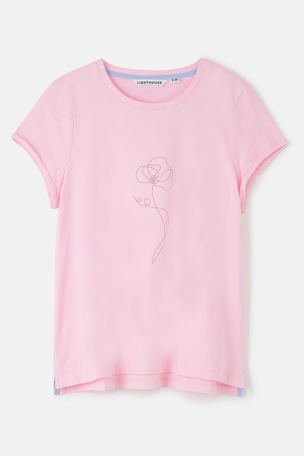 Causeway Tee - Pink Flower - Lighthouse