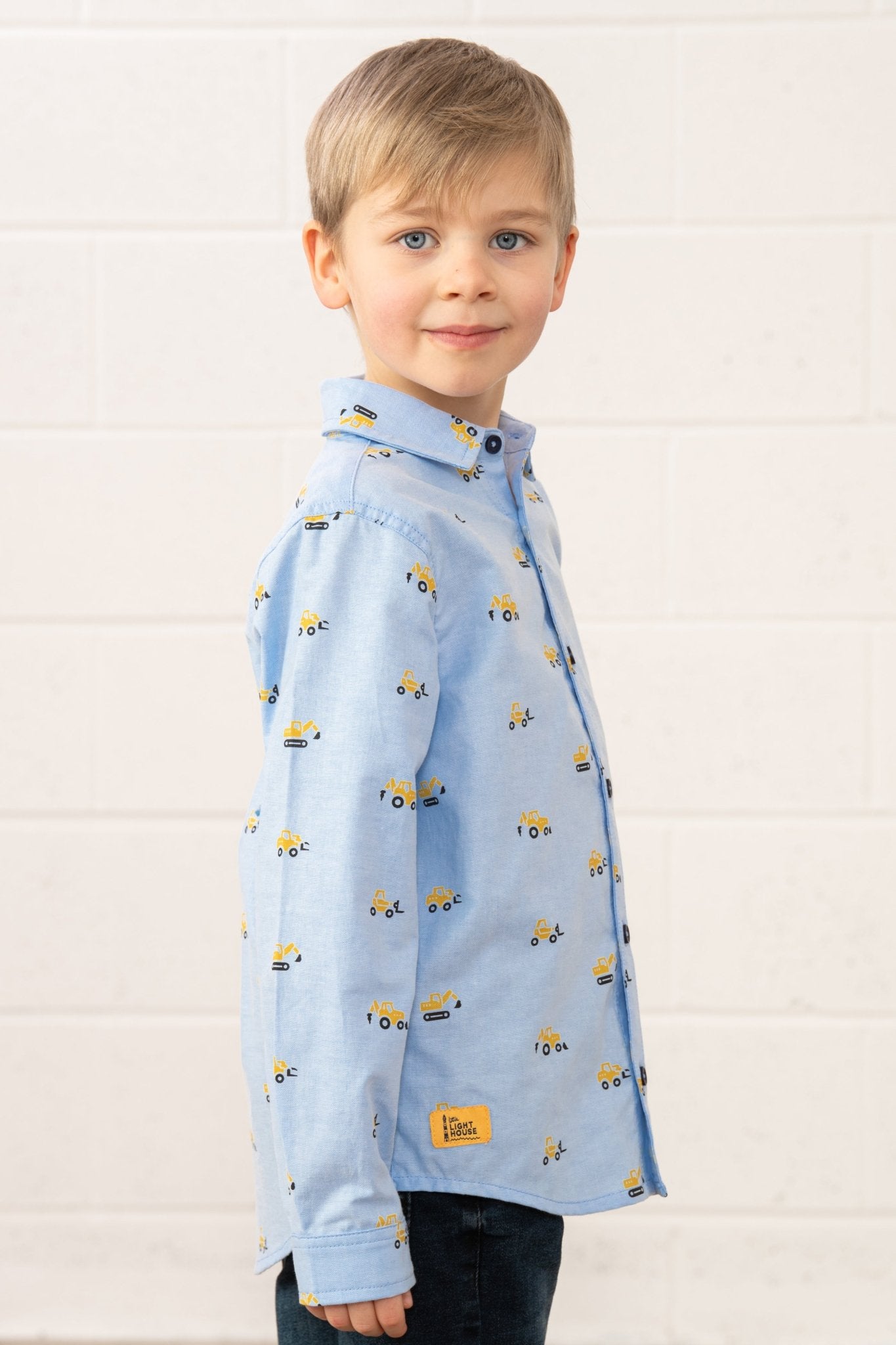 Charlie Shirt - Digger Print - Lighthouse