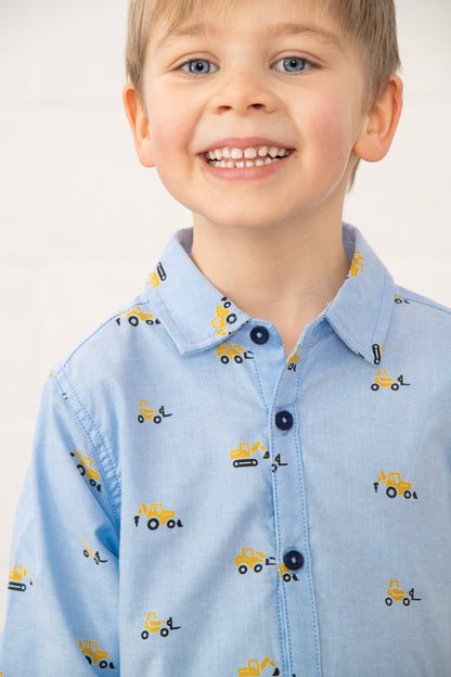 Charlie Shirt - Digger Print - Lighthouse