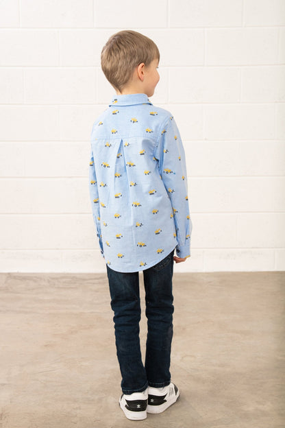 Charlie Shirt - Digger Print - Lighthouse