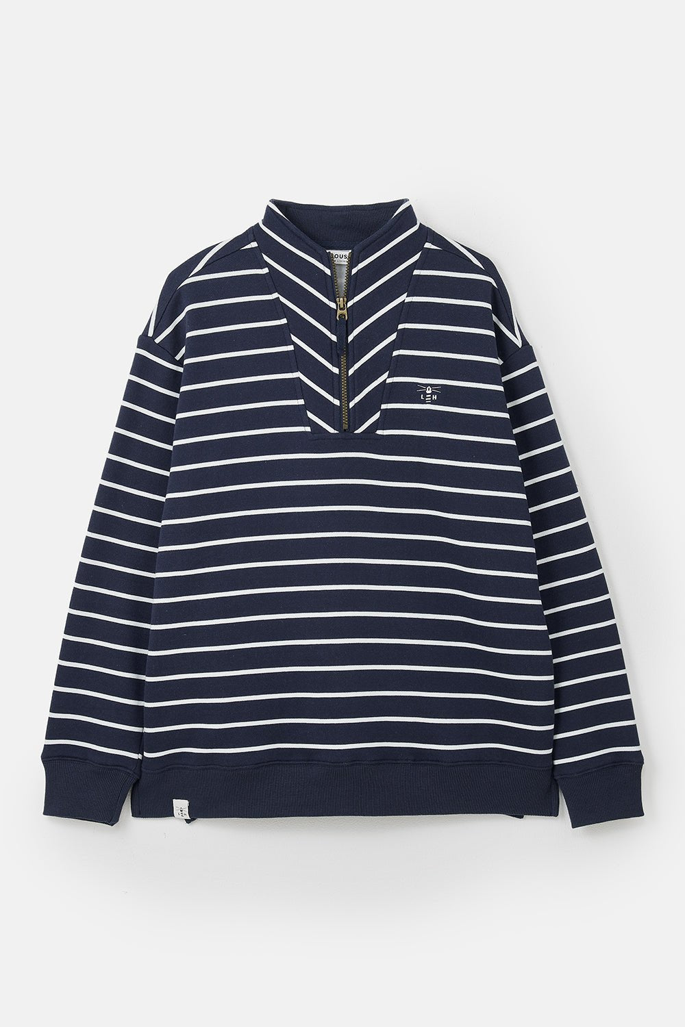 Coral Jersey - Navy Stripe - Lighthouse