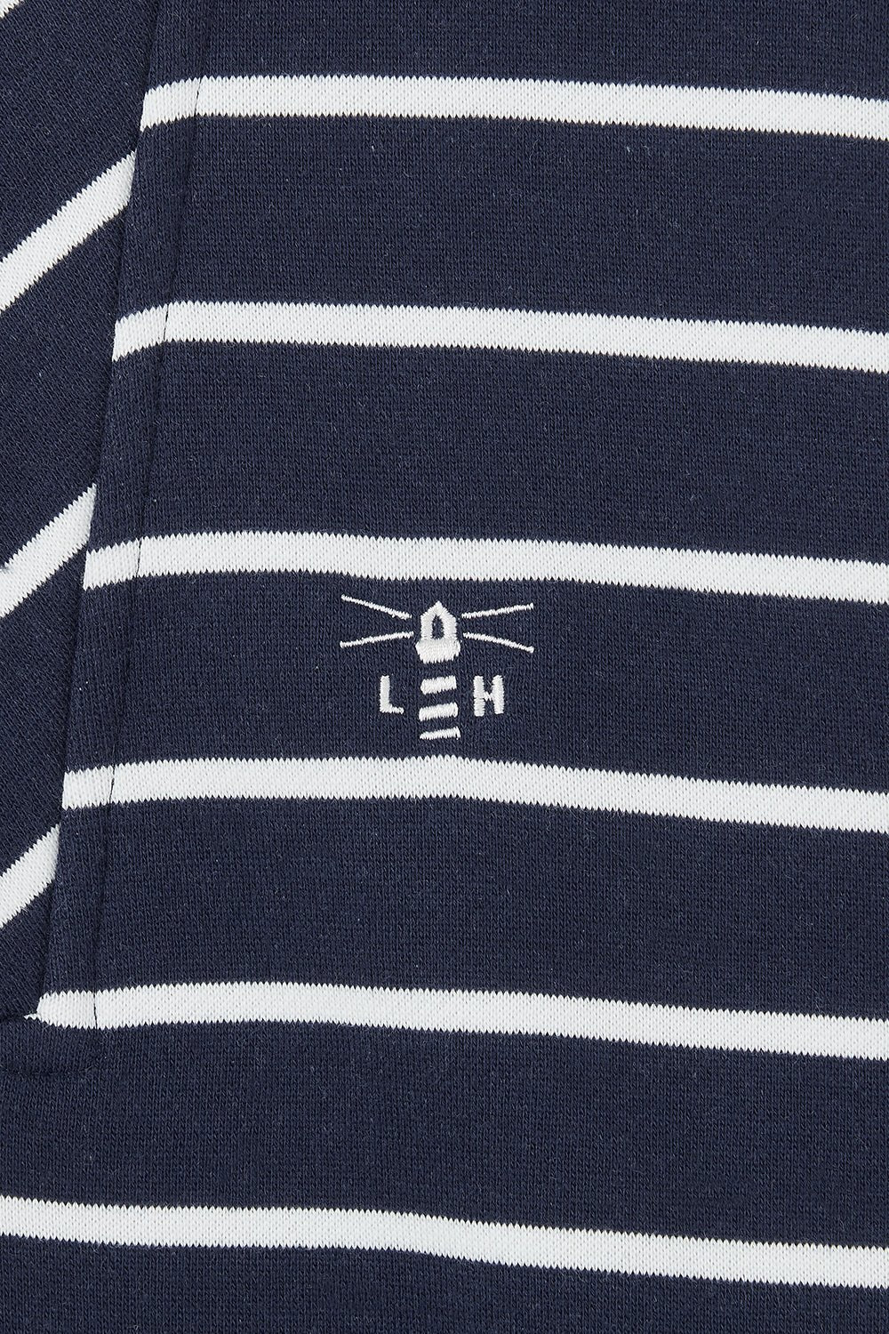 Coral Jersey - Navy Stripe - Lighthouse