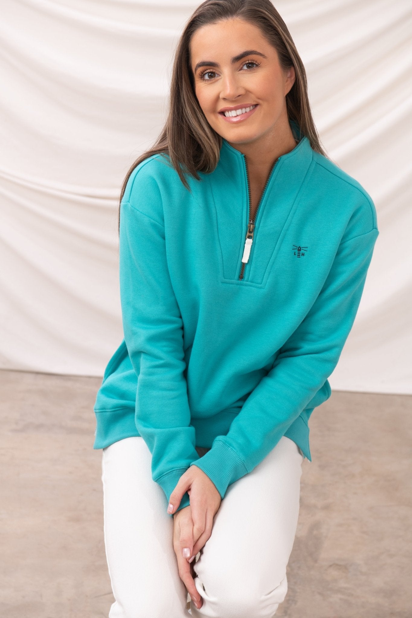 Coral Jersey - Soft Teal - Lighthouse