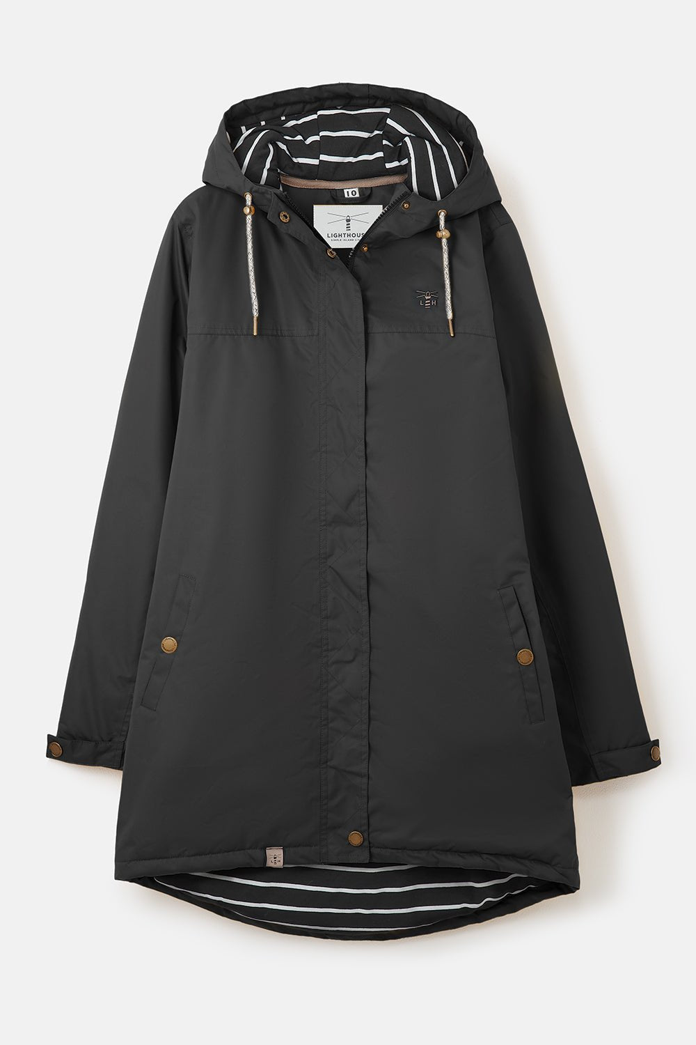 Eva Long Coat - Black - Lighthouse