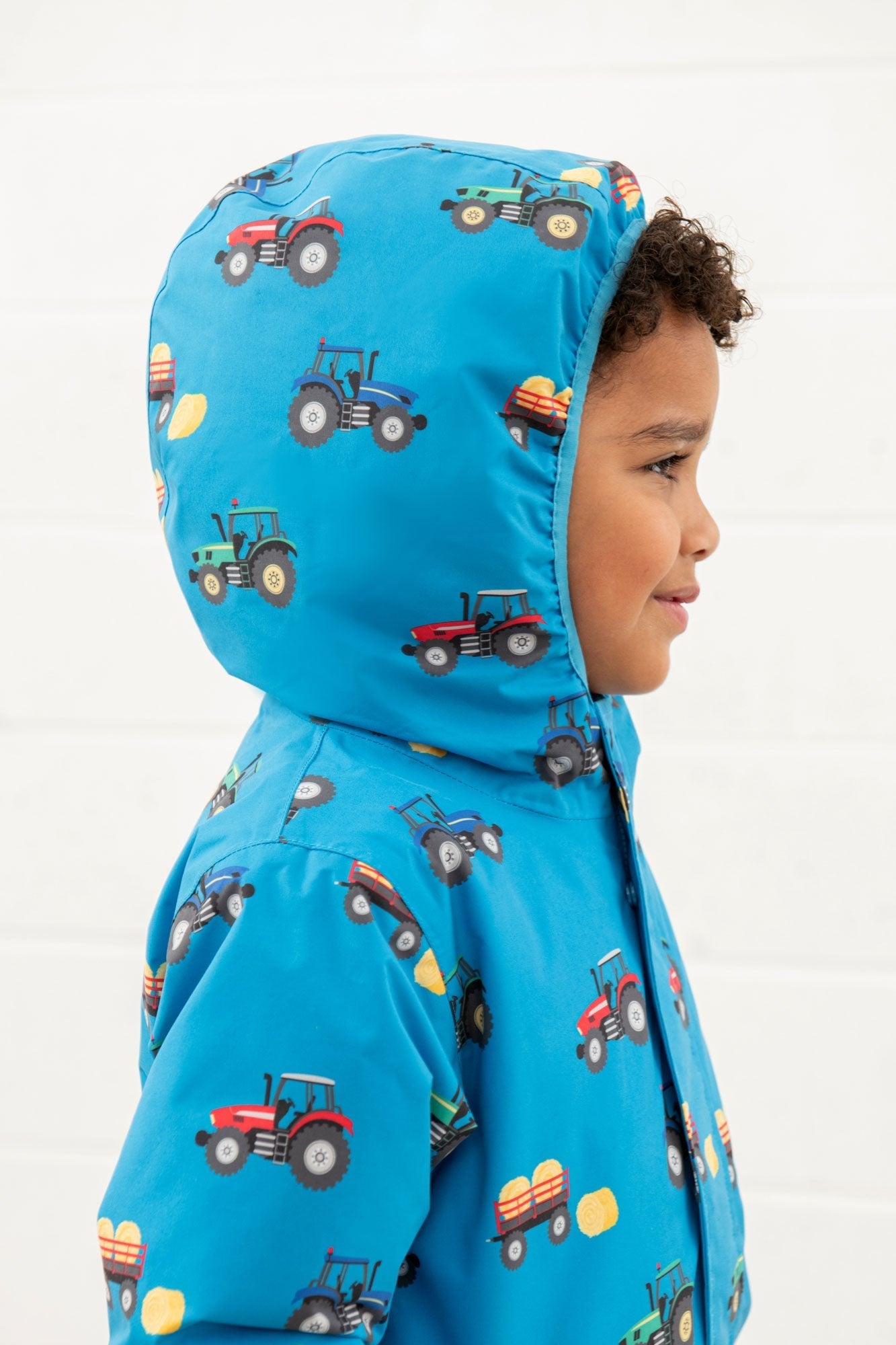 Finlay Coat - Farm Print - Lighthouse