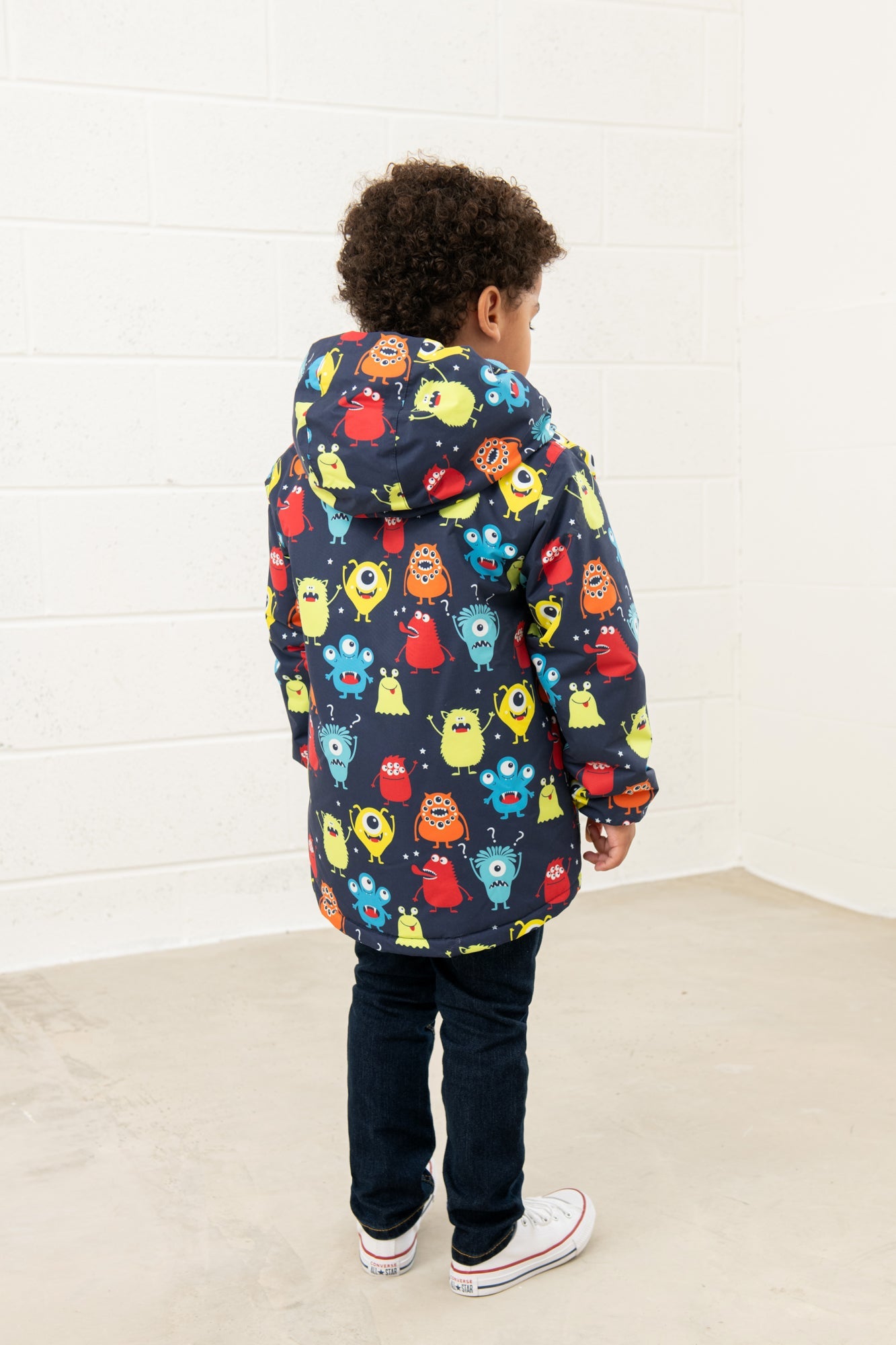 Finlay Coat - Monster Print - Lighthouse