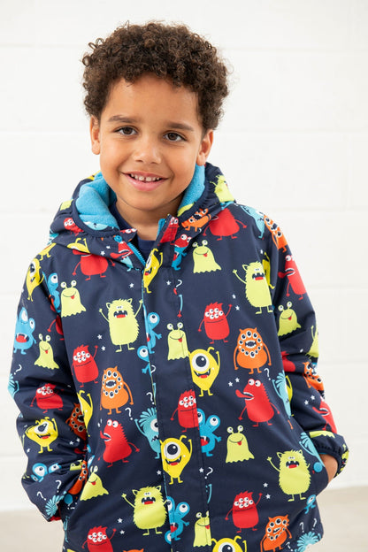 Finlay Coat - Monster Print - Lighthouse