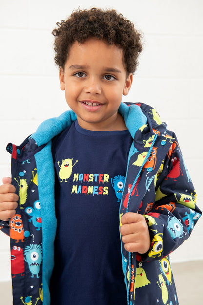 Finlay Coat - Monster Print - Lighthouse