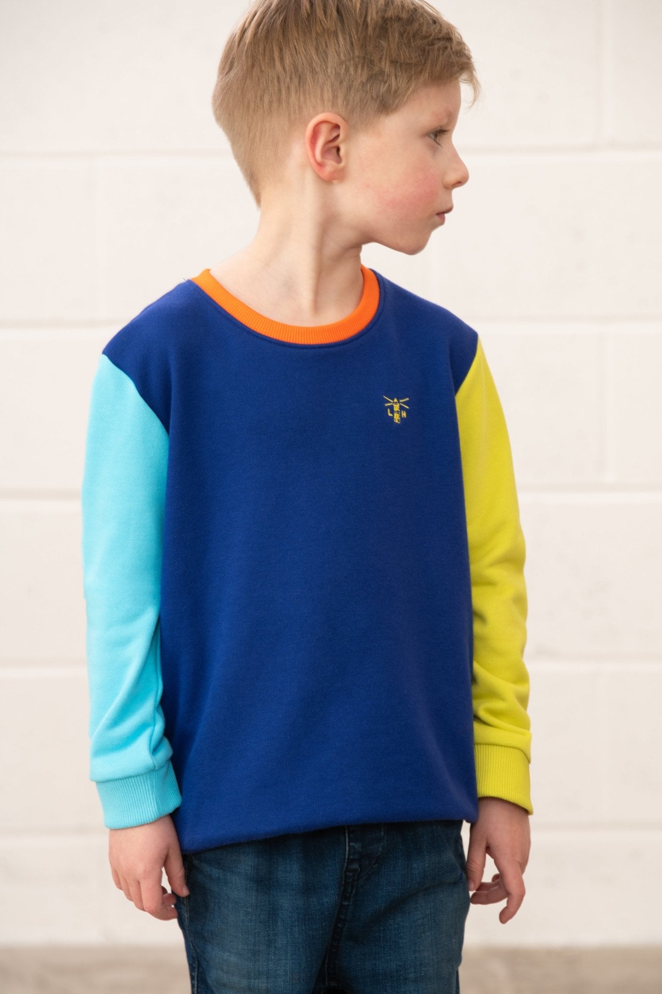 Finn Jersey - Blue Navy Lime - Lighthouse