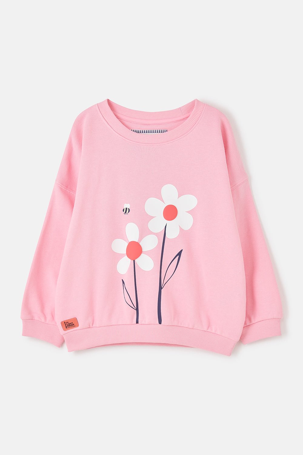 Flora Sweatshirt - Dusky Pink Flowers - Lighthouse