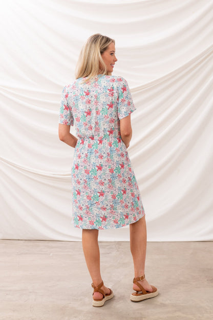 Frankie Dress - Pastel Floral - Lighthouse