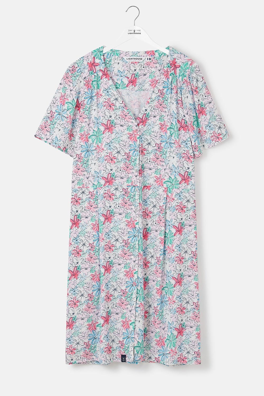 Frankie Dress - Pastel Floral - Lighthouse