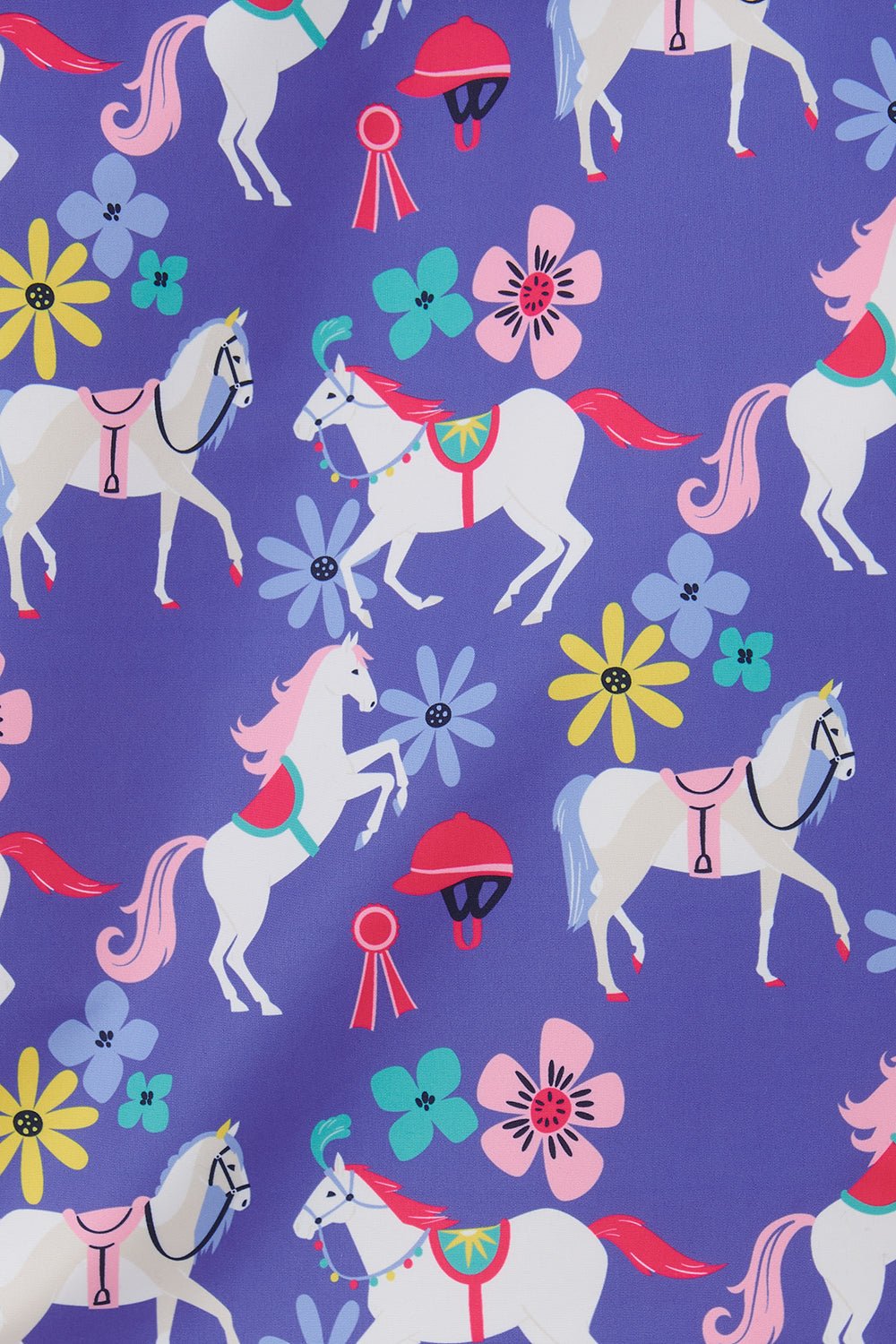 Freya Coat - Horse Print - Lighthouse