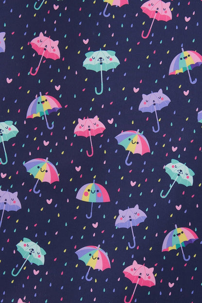 Freya Coat - Umbrella Print - Lighthouse