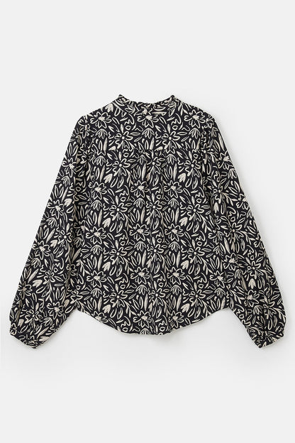 Grace Blouse - Black Floral - Lighthouse