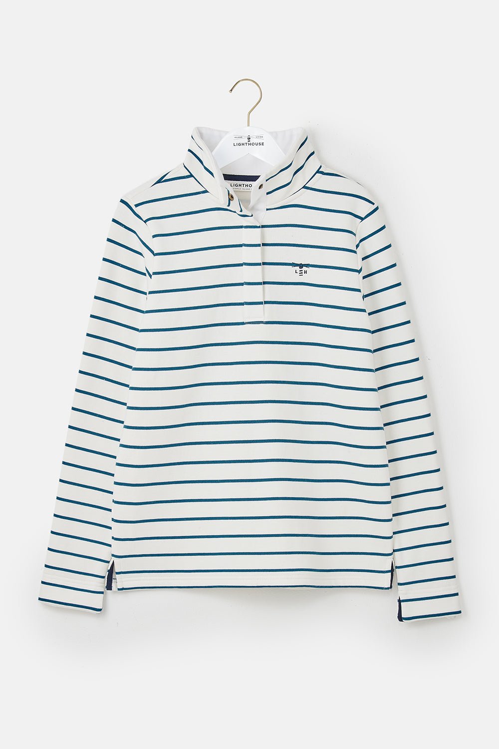 Haven Jersey - Teal Stripe - Lighthouse