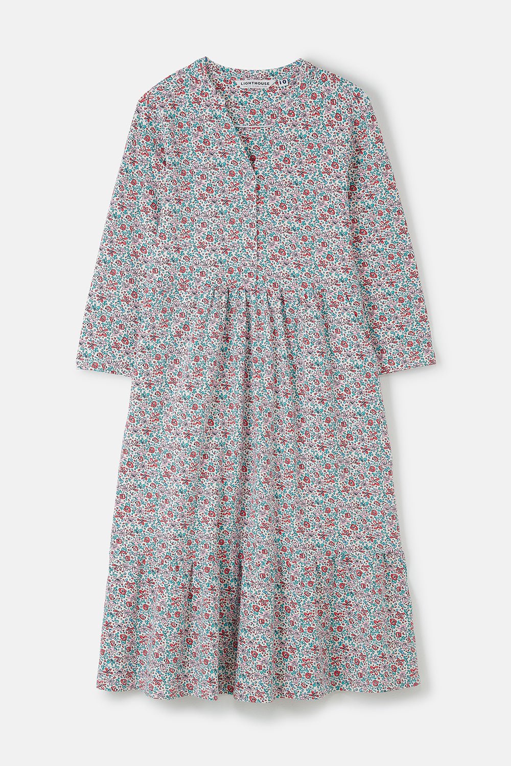 Katie Dress - Ditsy Floral - Lighthouse