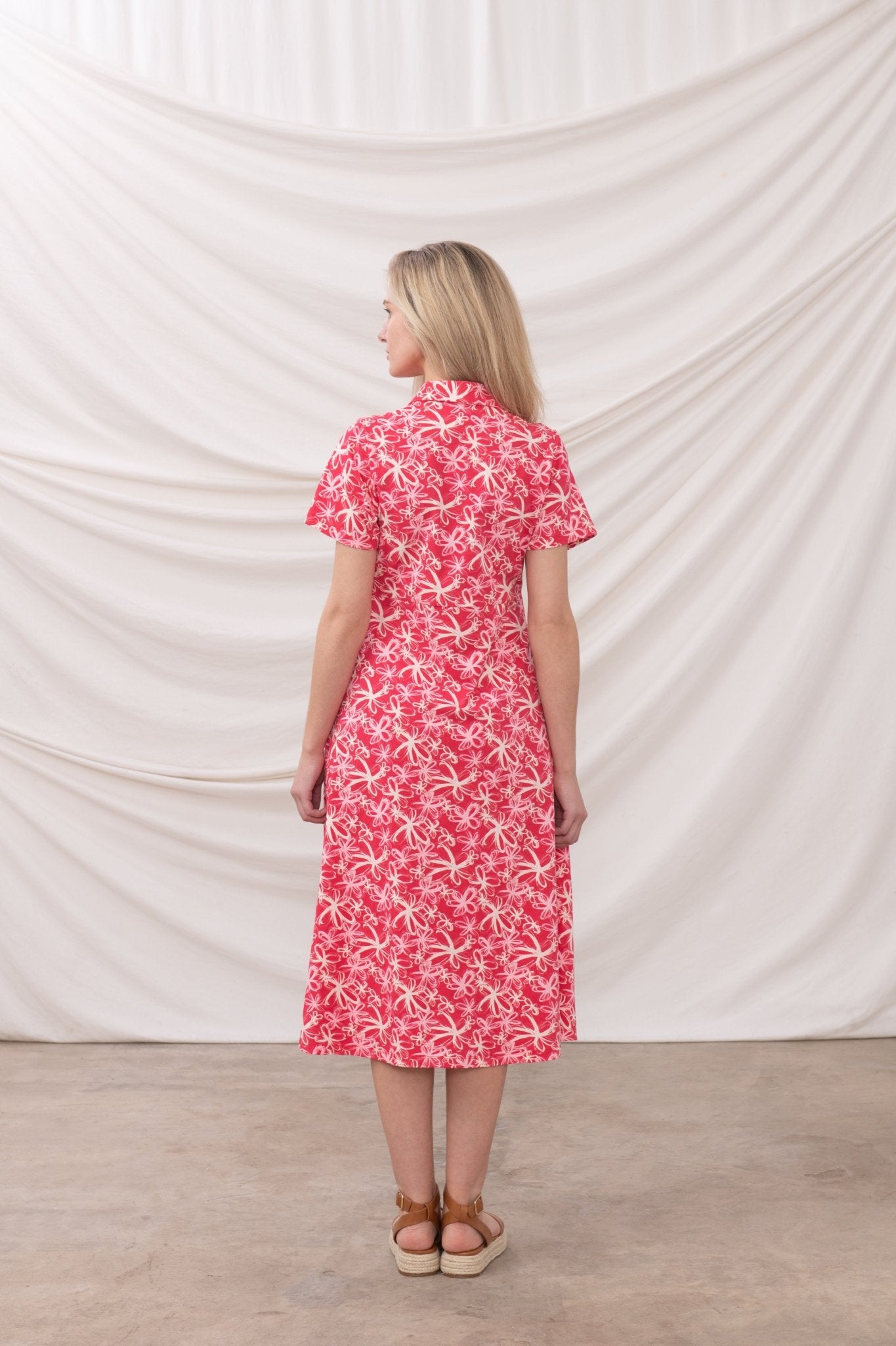 Keira Dress - Raspberry Floral - Lighthouse