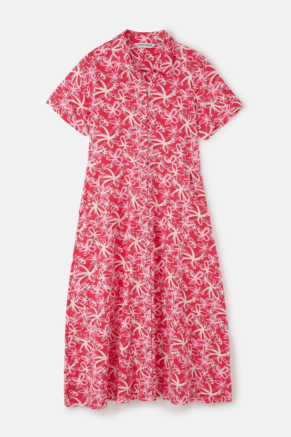 Keira Dress - Raspberry Floral - Lighthouse