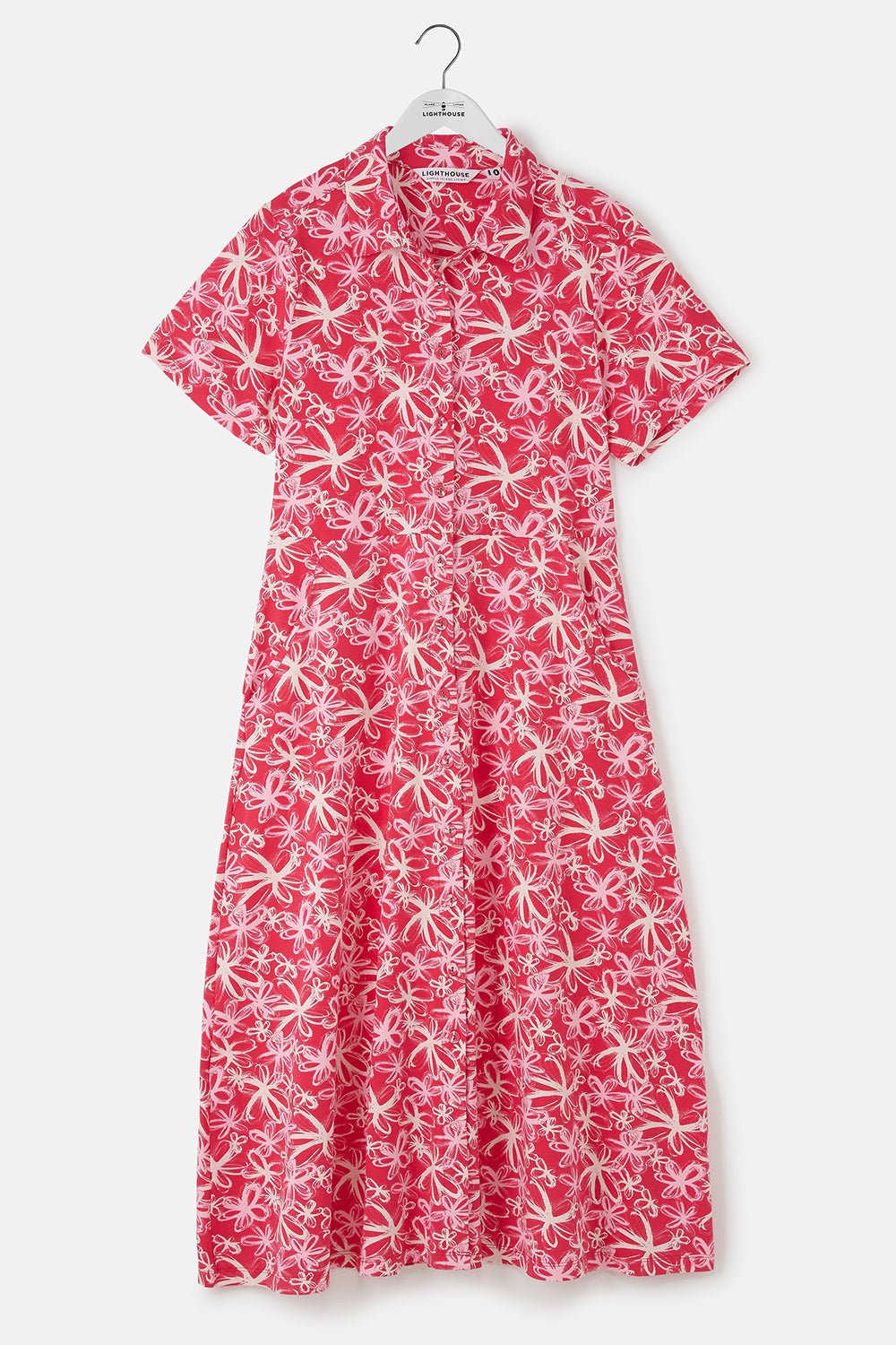 Keira Dress - Raspberry Floral - Lighthouse