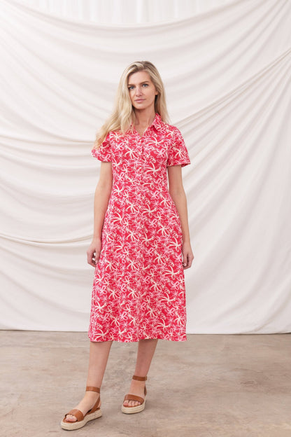 Keira Dress - Raspberry Floral - Lighthouse