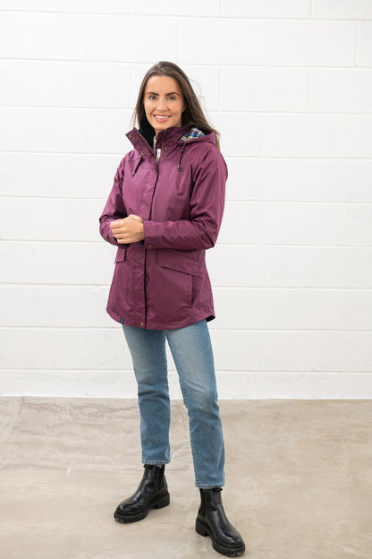 Kendal Raincoat - Plum - Lighthouse