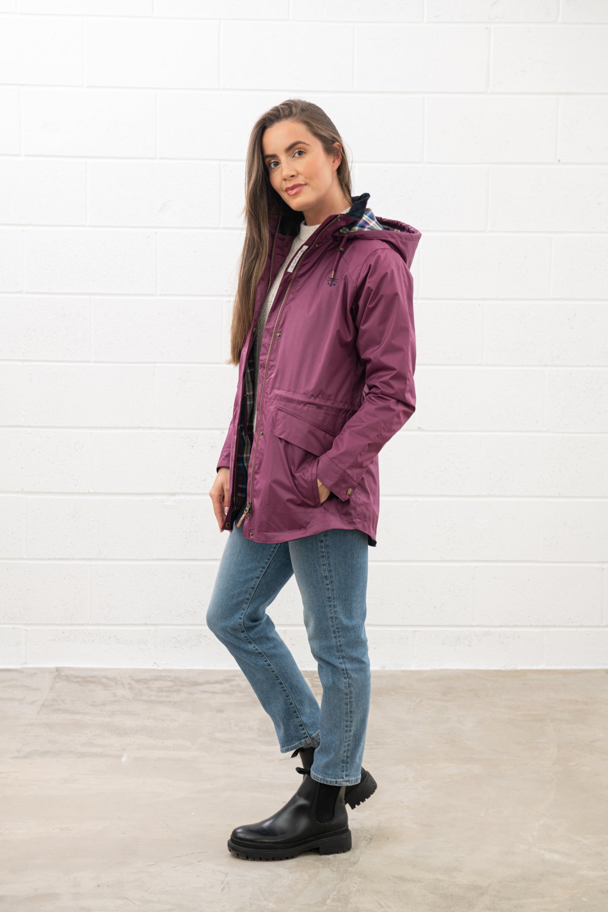 Kendal Raincoat - Plum - Lighthouse