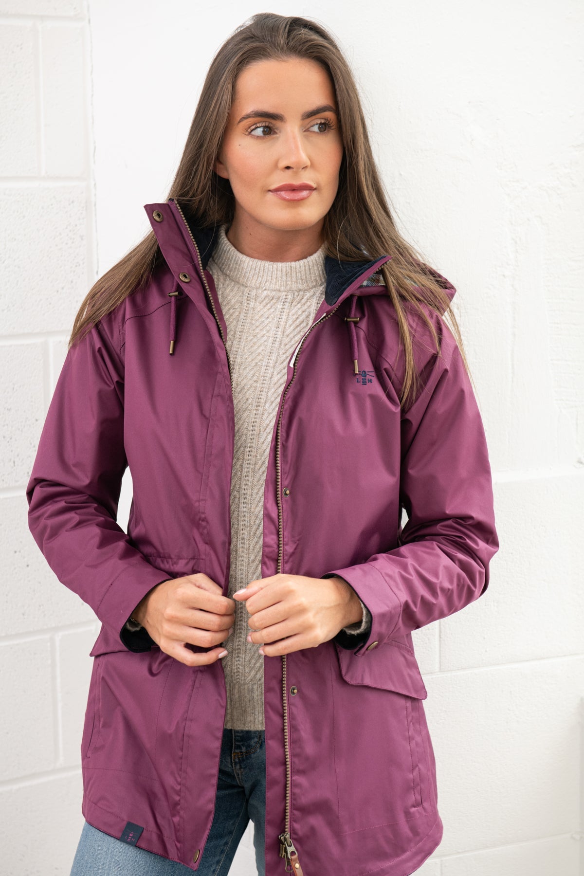 Kendal Raincoat - Plum - Lighthouse