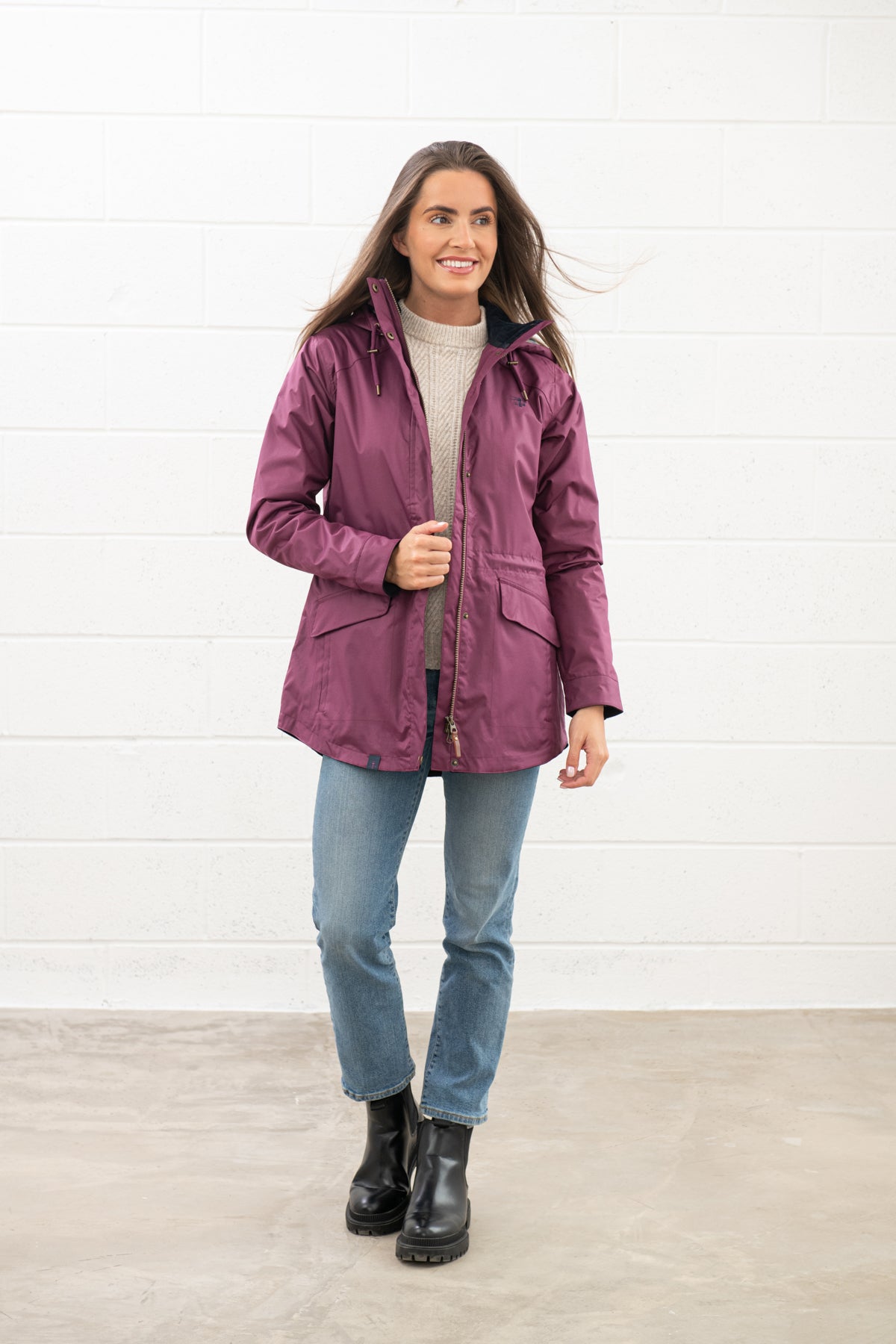 Kendal Raincoat - Plum - Lighthouse