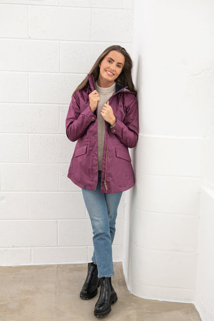 Kendal Raincoat - Plum - Lighthouse