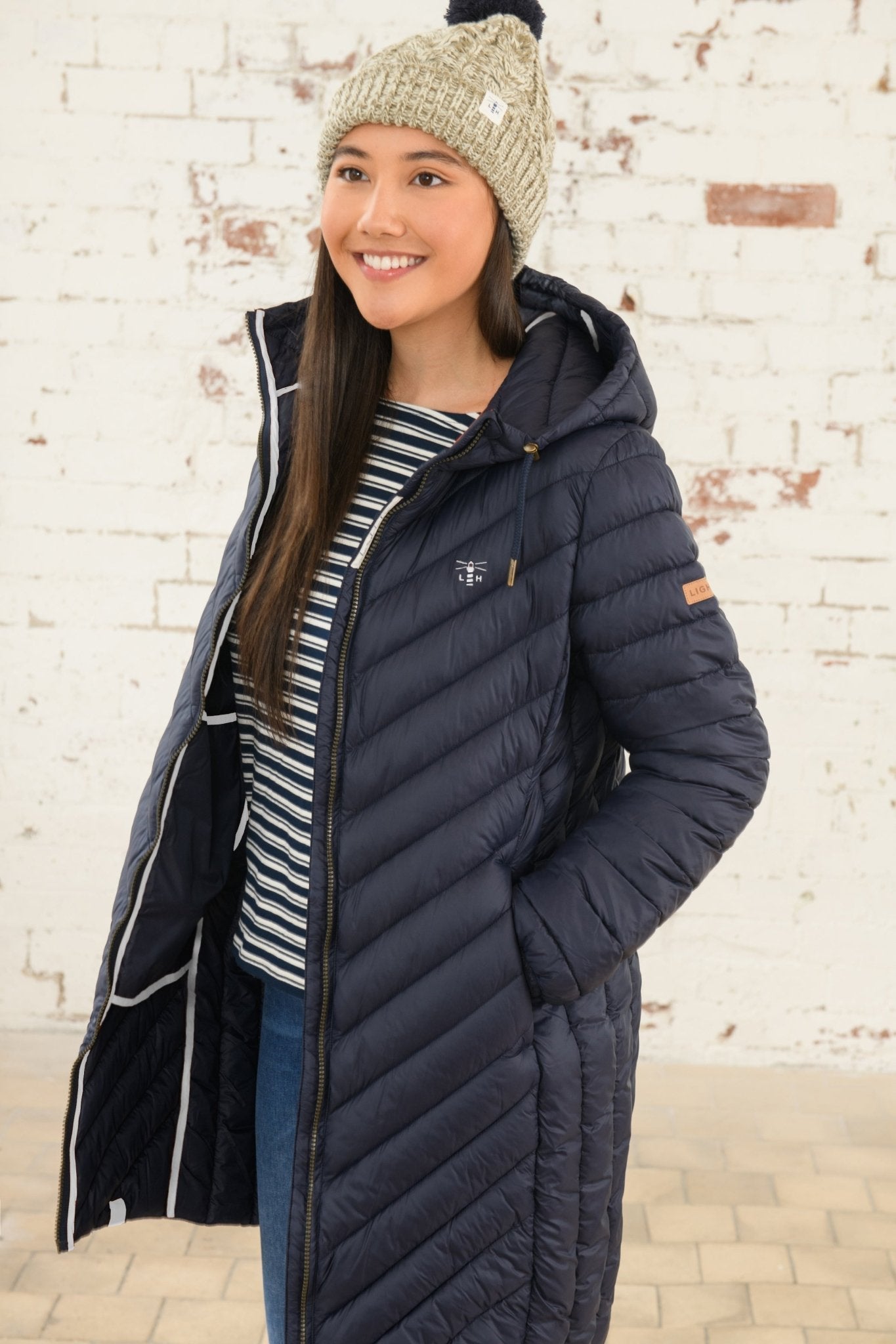 Laurel Coat - Navy Blue - Lighthouse