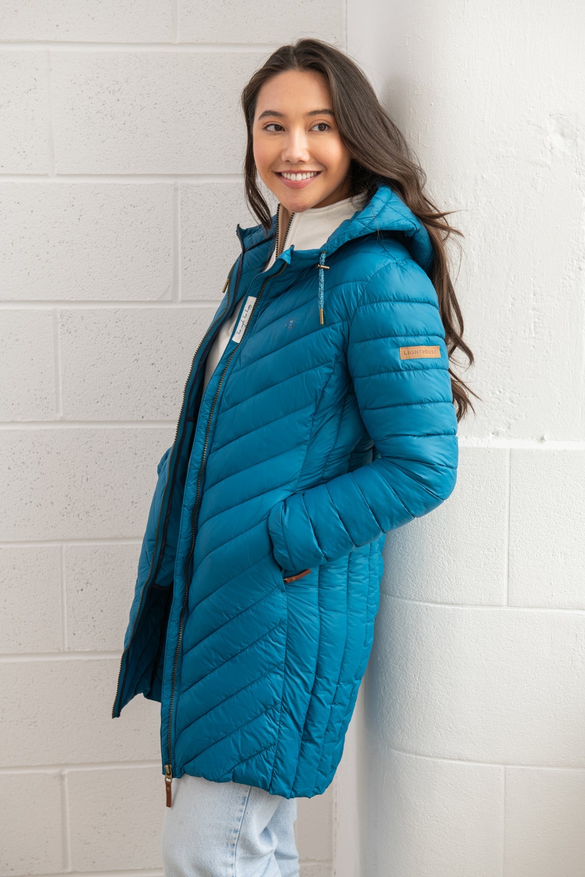 Laurel Coat - Teal - Lighthouse