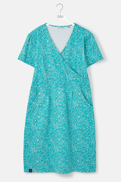 Lena Dress - Soft Teal Floral - Lighthouse